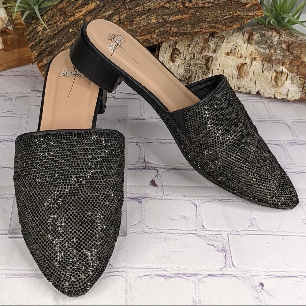 Bisou Bisou Loretta Rhinestone Mules